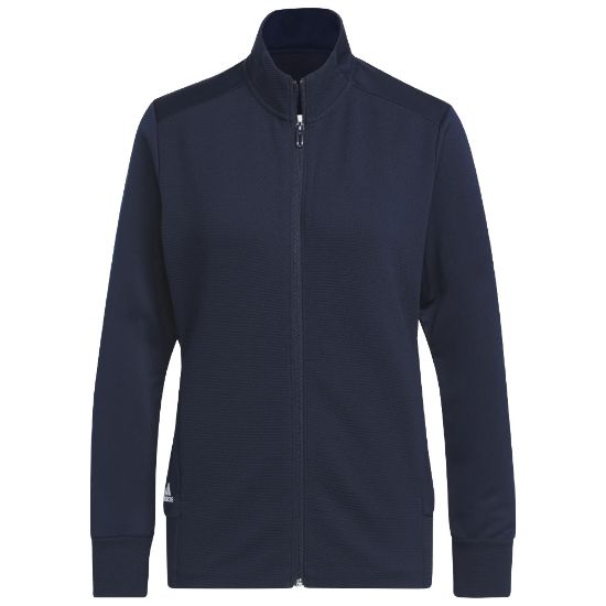 Picture of adidas Ladies Textured Full Zip Golf Jacket