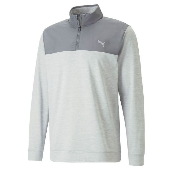 Picture of Puma Men's Cloudspun Colourblock 1/4 Zip Golf Midlayer