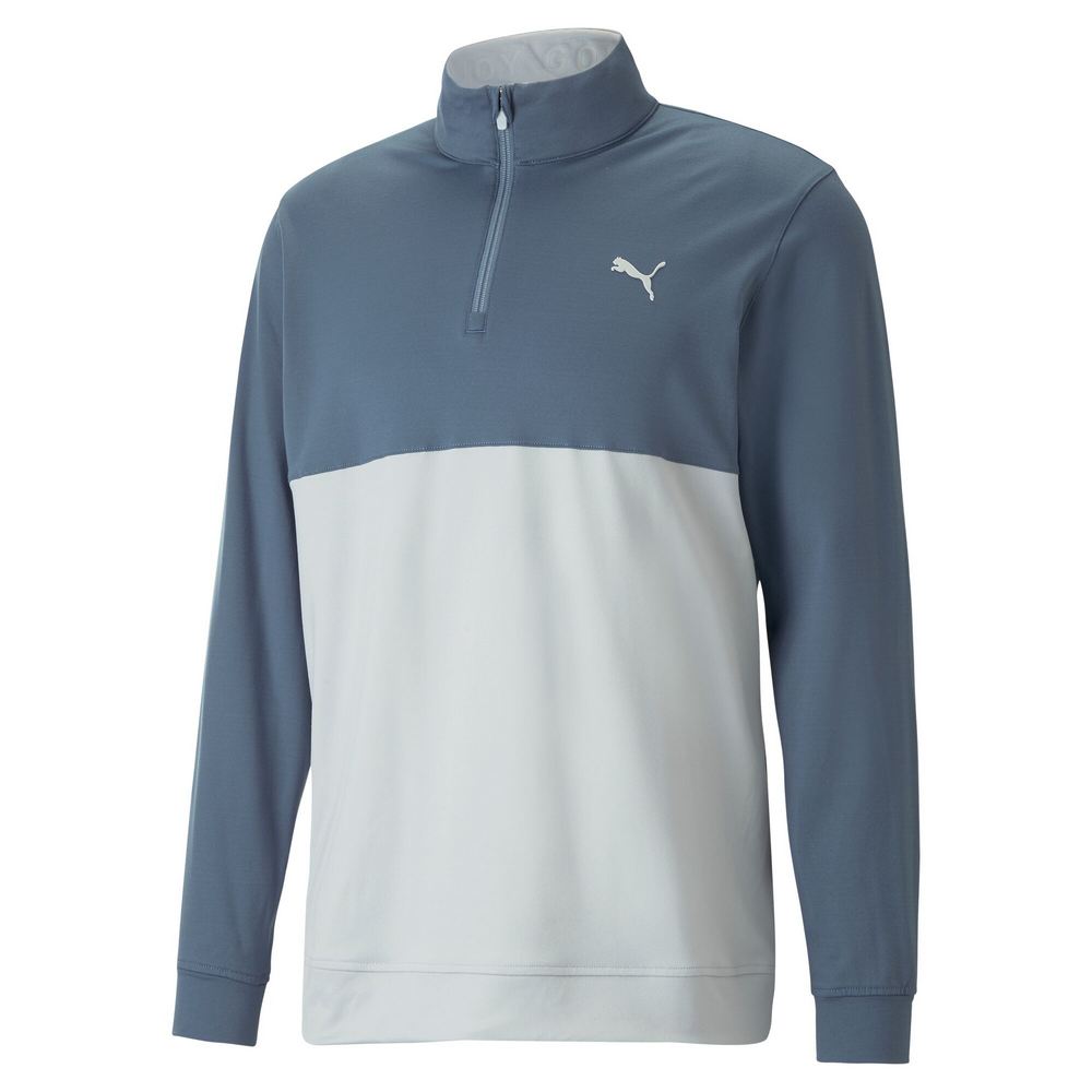 Puma Men's Gamer Colorblock 1/4-Zip Golf Pullover