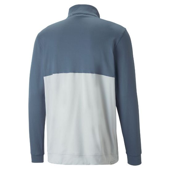 Picture of Puma Men's Gamer Colorblock 1/4-Zip Golf Pullover