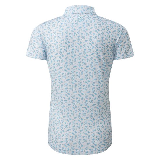 Picture of FootJoy Ladies Floral Print Lisle Golf Polo Shirt