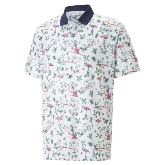 Pink puma outlet golf shirt mens