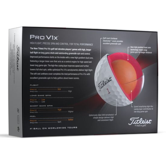 Picture of Titleist Pro V1x High Numbers Golf Balls