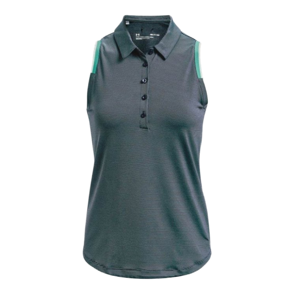 Under Armour Ladies Zinger Point Sleeveless Golf Polo Shirt