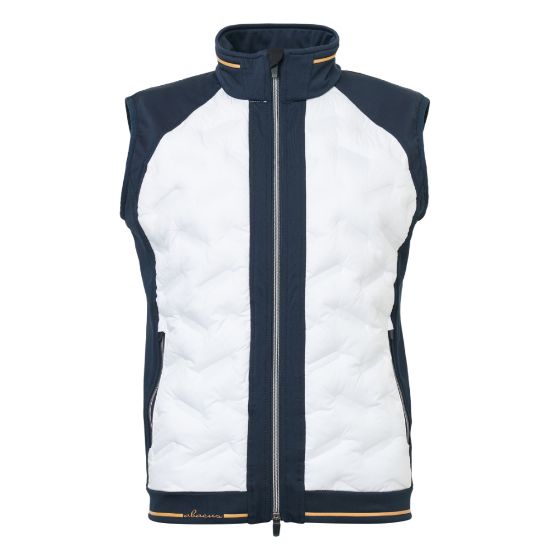 Abacus Ladies Grove Hybrid Golf Vest Front View White