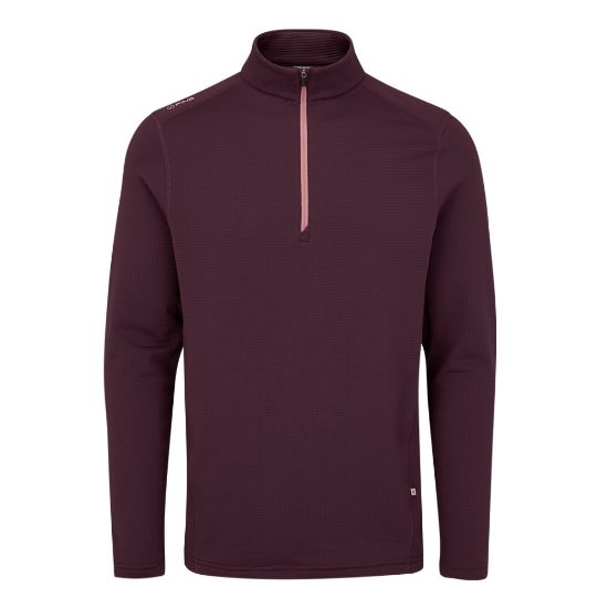 PING Men's Edwin 1/4 Zip Fig Golf Midlayer Front View
