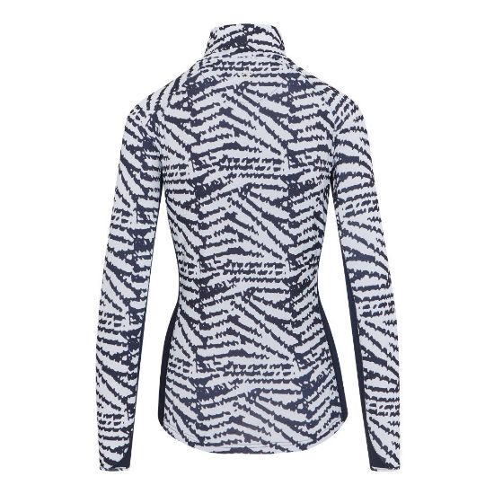 Picture of Swing Out Sister Ladies Sophie Print 1/4 Zip Golf Midlayer