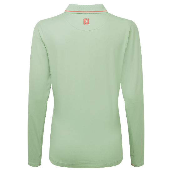 Picture of FootJoy Ladies Thermal Jersey Long Sleeve Golf Polo Shirt
