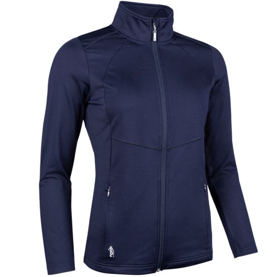 Glenmuir Ladies Indy Navy Golf Midlayer Front View