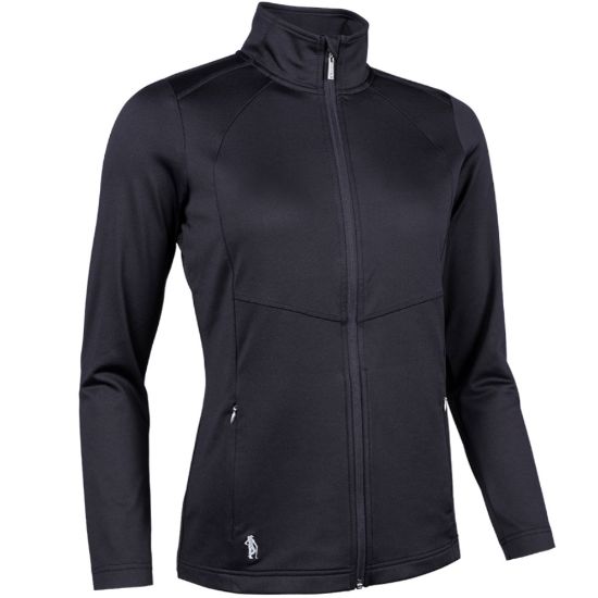 Glenmuir Ladies Indy Black Golf Midlayer Front View