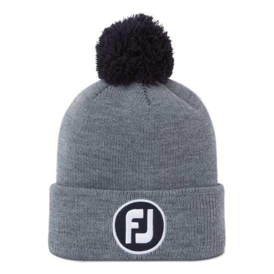 Picture of FootJoy Men's Pom Pom Solid Knit Golf Bobble Hat