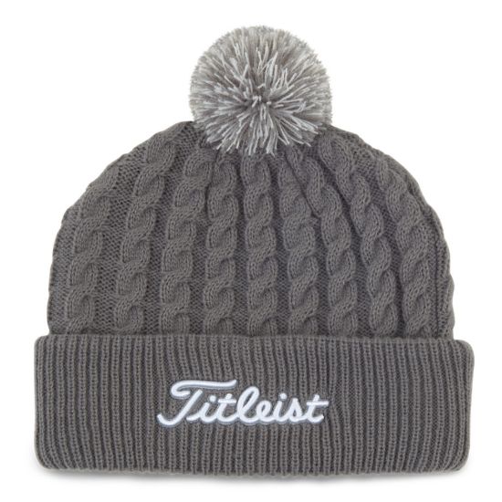 Picture of Titleist Cable Knit Pom Pom Golf Bobble Hat