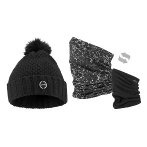 Picture of PING Ladies Bobble Hat & Snood Bundle - Black