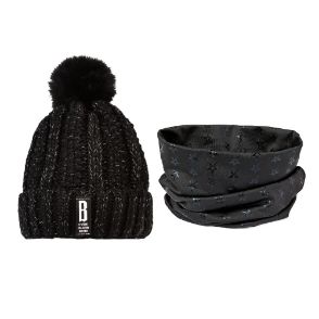 Picture of Swing Out Sister Ladies Bobble Hat & Snood Bundle - Black