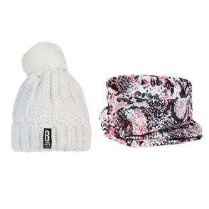 Picture of Swing Out Sister Ladies Bobble Hat & Snood Bundle - White