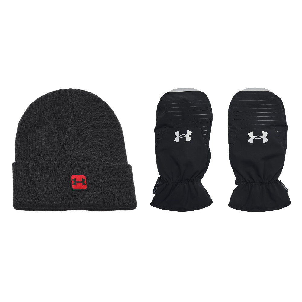 Under Armour Beanie & Mitts Bundle - Black