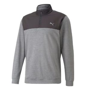 Picture of Puma Men's Cloudspun Colourblock 1/4 Zip Golf Midlayer