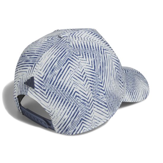 adidas Men's Tour 3 Stripe Print Crystal Jade Golf Cap Back View