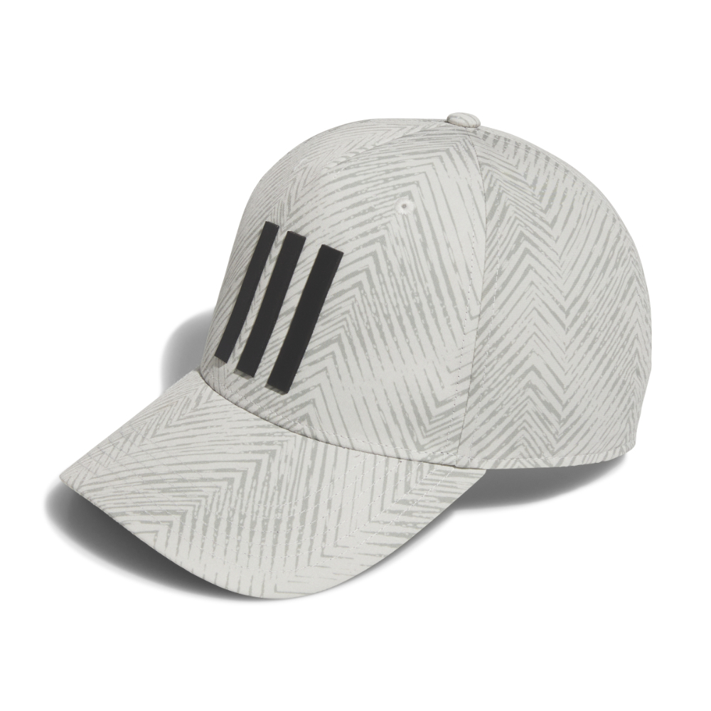 adidas Men's Tour 3 Stripe Print Golf Cap