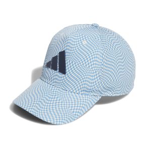 adidas Men's Tour Print Snapback Semi Burst Blue/Ivory Golf Cap