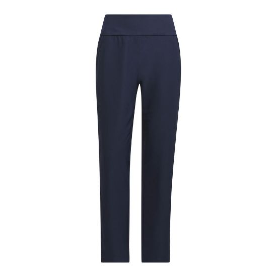adidas Ladies Ultimate 365 Navy Golf Ankle Pants Front View