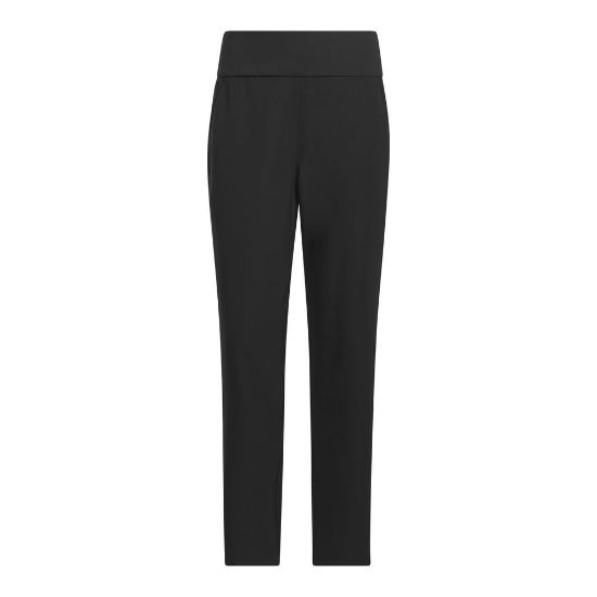adidas Ladies Ultimate 365 Black Golf Ankle Pants Front View