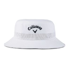 Callaway White Golf Bucket Hat Front View