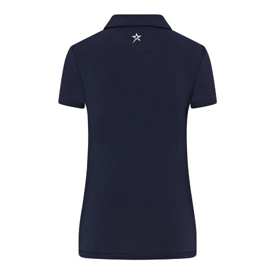 Swing Out Sister Ladies Lisa Navy Golf Polo Shirt Back View