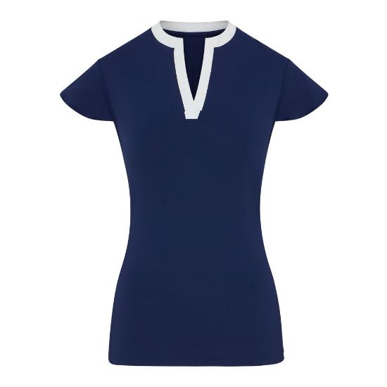 Swing Out Sister Ladies Louise Elite Navy Golf Polo Shirt
