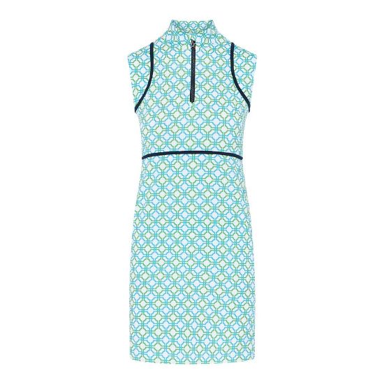 Swing Out Sister Ladies Jane Blue & Emerald Golf Dress
