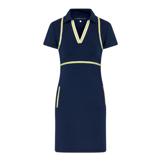 Swing Out Sister Ladies Liz Navy Golf Dress Front View