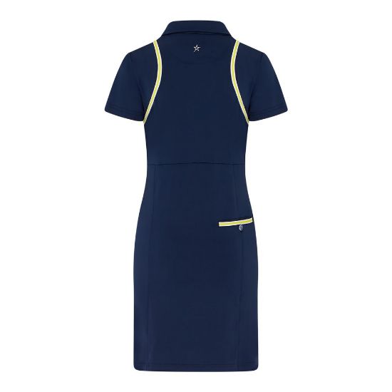 Swing Out Sister Ladies Liz Navy Golf Dress Back View