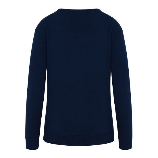 Swing Out Sister Ladies Sustainable Navy Golf Sweatshirt Back View