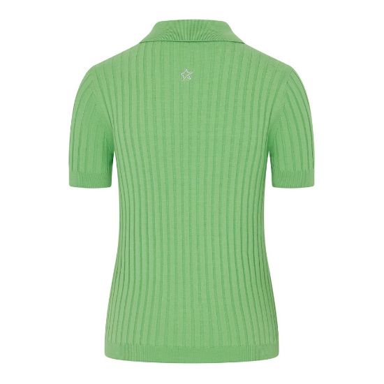 Swing Out Sister Ladies Abigail Emerald Golf Sweater Back