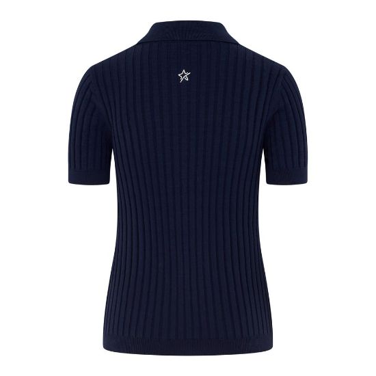 Swing Out Sister Ladies Abigail Navy Golf Sweater Back