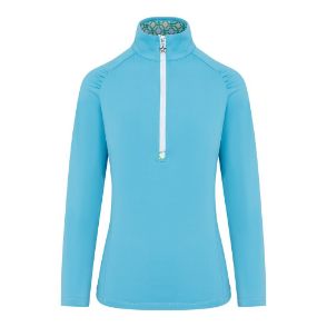 Swing Out Sister Ladies Celeste Dazzling Blue Golf Mid Layer