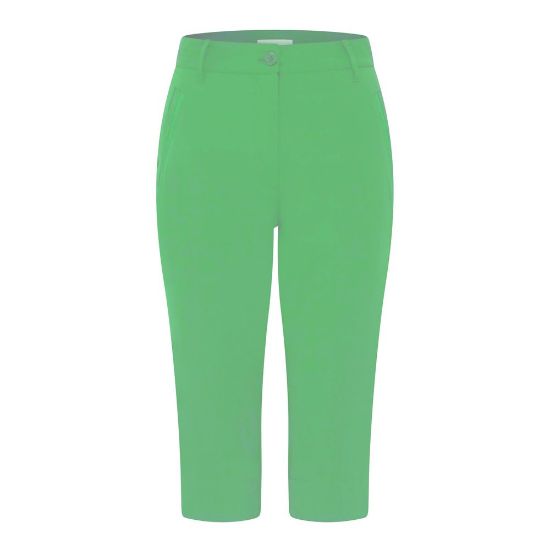 Swing Out Sister Ladies Alli Emerald Golf Capri Trousers Front View