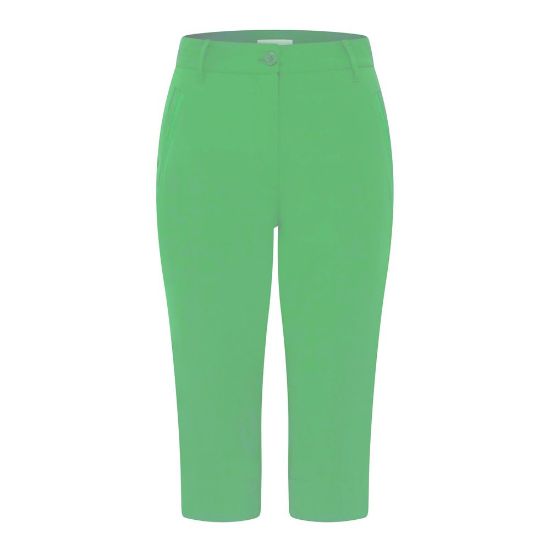 Swing Out Sister Ladies Alli Emerald Golf Capri Emerald Trousers Front View