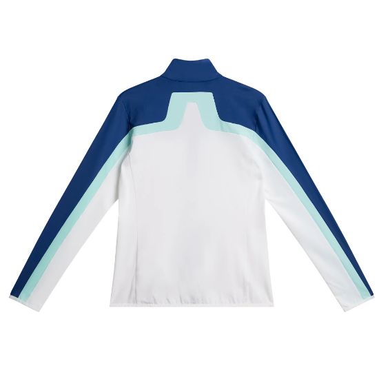 J.Lindeberg Ladies Janice White Golf Midlayer Back View