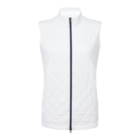 FootJoy Ladies Insulated White Golf Vest Front View