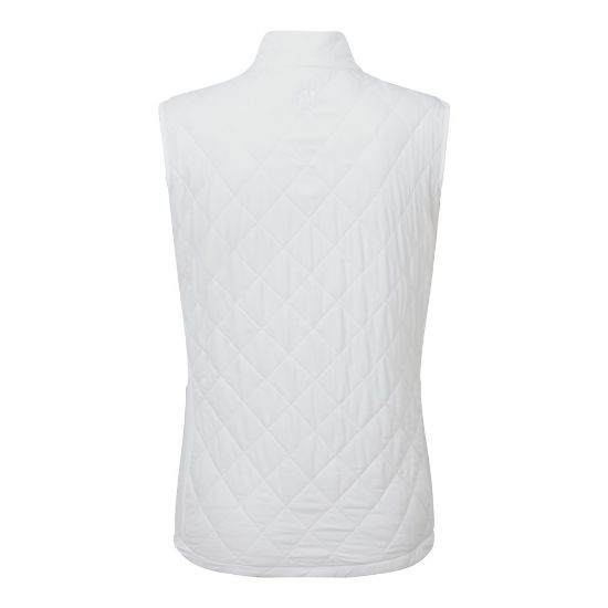 FootJoy Ladies Insulated White Golf Vest Back View