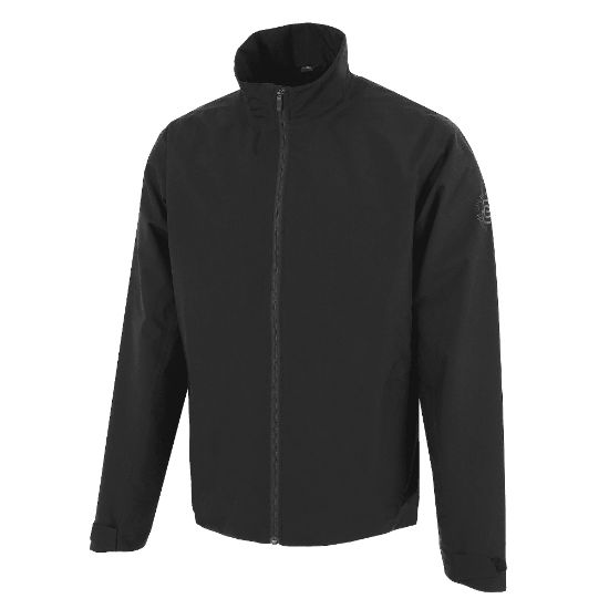 Galvin Green Men's Arlie Gore-Tex Waterproof Black Golf Jacket Front View