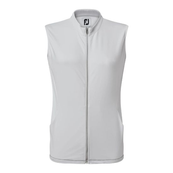 FootJoy Ladies Jersey White Golf Vest Front View