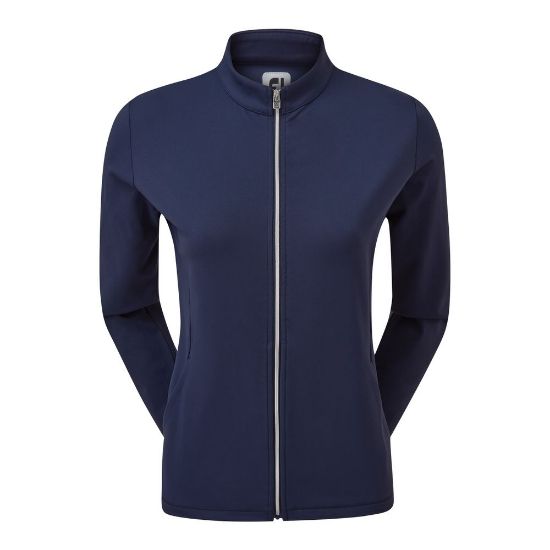 FootJoy Ladies Jersey Knit Navy Golf Mid Layer Front View