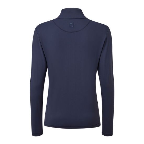 FootJoy Ladies Jersey Knit Navy Golf Mid Layer Back View