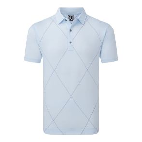 Picture of FootJoy Men's Raker Print Lisle Golf Polo Shirt