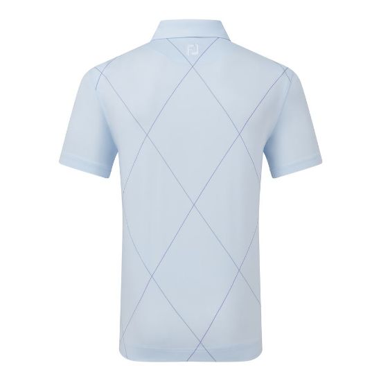 Picture of FootJoy Men's Raker Print Lisle Golf Polo Shirt