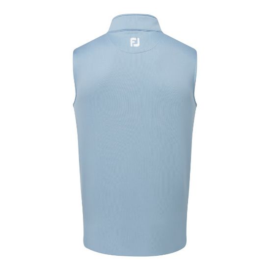FootJoy Men's 1/2 Zip Storm Grey Golf Vest Back View