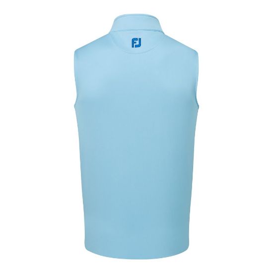 FootJoy Men's 1/2 Zip Blue Sky Golf Vest Back