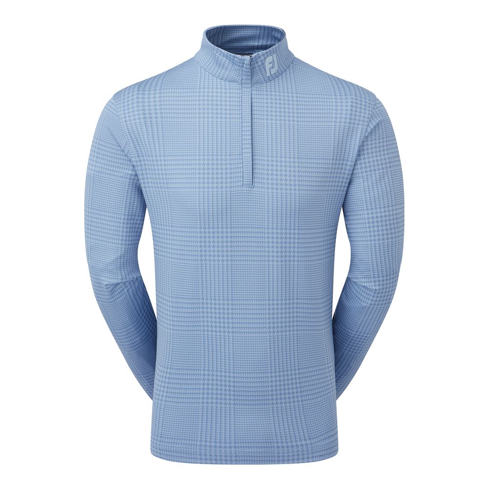 FootJoy Men's Glen Plaid Print Chill-Out Golf Pullover